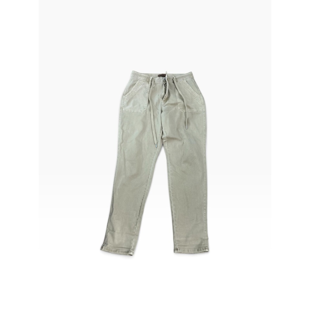 Judy Blue Olive Khaki Utility Pants Drawstring High Rise Straight Leg 11/30